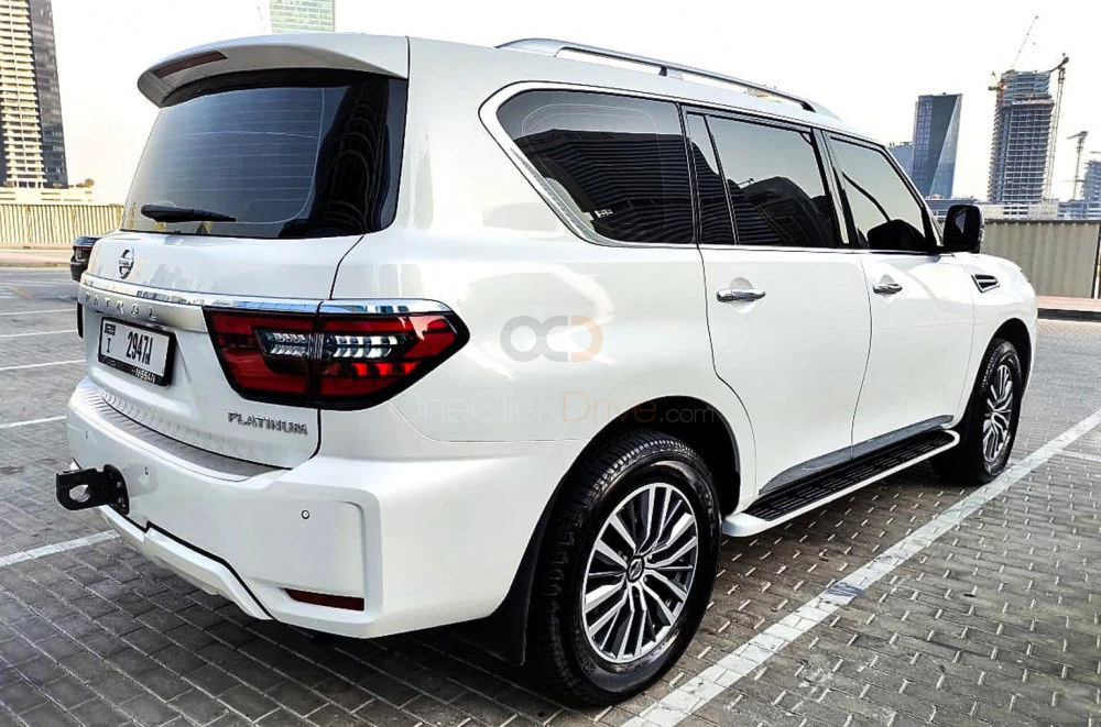 wit Nissan Patrouille Platina 2021 for rent in Dubai 5